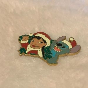 LILO and stitch holiday pin